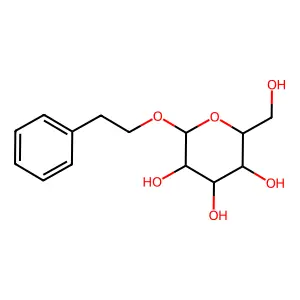 2-Phenylethyl beta-D-galactopyranoside structure