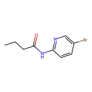 N-(5-bromo-2-pyridinyl)butanamide structure