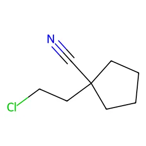 1-(2-Chloroethyl)cyclopentanecarbonitrile structure