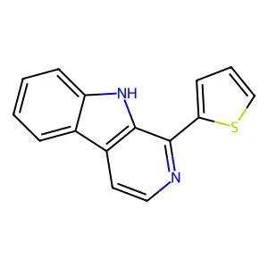 9H-Pyrido[3,4-b]indole, 1-(2-thienyl)- structure