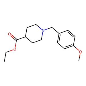 Ethyl 1-(4-methoxybenzyl)piperidine-4-carboxylate structure