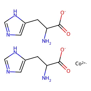 Cobalt, bis(L-histidinato)- structure