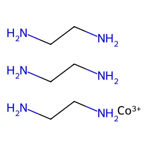 Tris(ethylenediamine)cobalt(III) structure