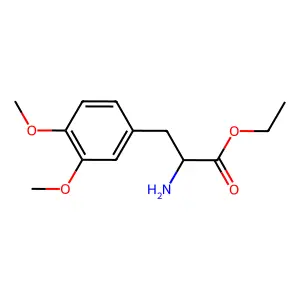 Ethyl 2-amino-3-(3,4-dimethoxyphenyl)propanoate structure