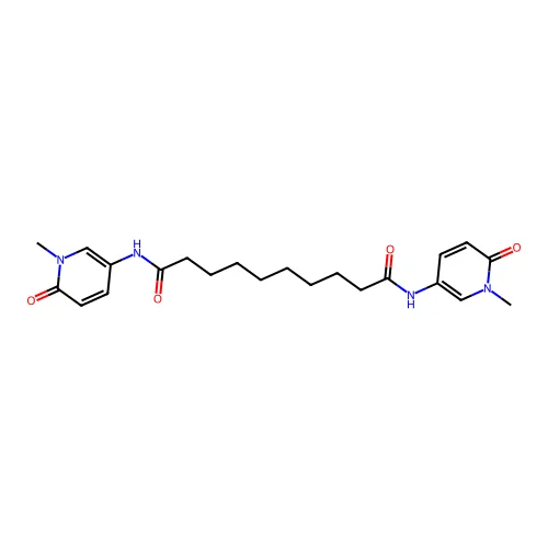 N,N'-bis(2-(2-thiazolinyl))-1,8-octamethylenedicarboxamide structure