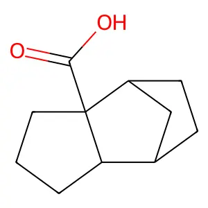 Tricyclo(5.2.1.0,2,6)decane-2-carboxylic acid structure