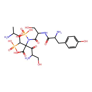 Alanyl-phosphoseryl-phosphotyrosyl-seryl-alanine structure