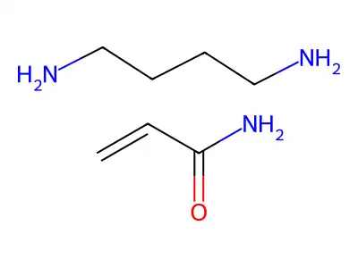 Polyacrylamide-butylamine polymer structure