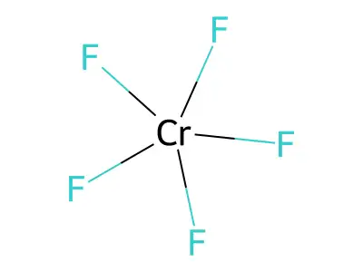 Chromium pentafluoride structure