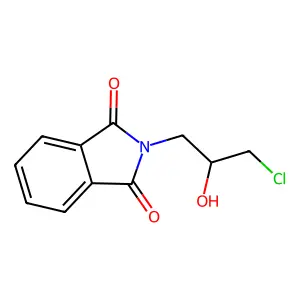 (R)-2-(3-chloro-2-hydroxypropyl)isoindoline-1,3-dione structure