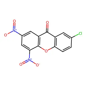 7-Chloro-2,4-dinitroxanthen-9-one structure