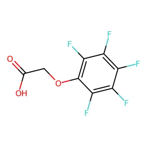 (Pentafluorophenoxy)acetic acid structure