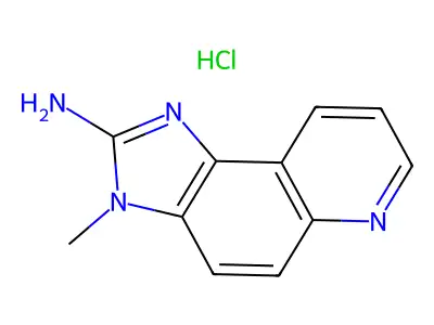 3-methyl-3H-imidazo[4,5-f]quinolin-2-amine hydrochloride structure