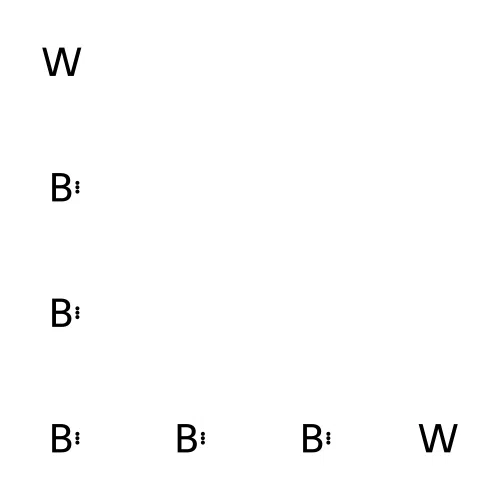 Tungsten boride (W2B5) structure