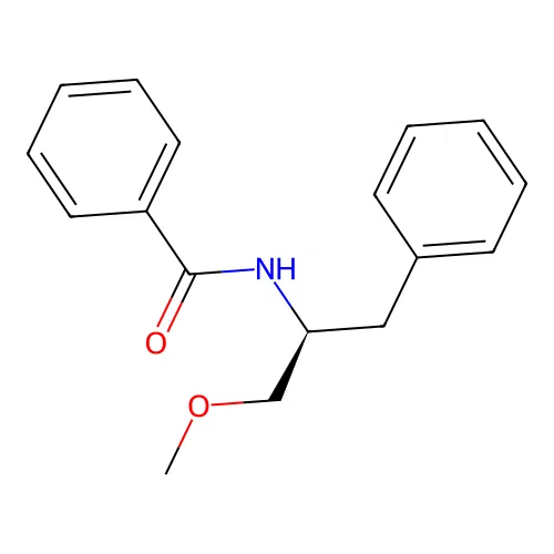 N-[(2S)-1-methoxy-3-phenylpropan-2-yl]benzamide structure