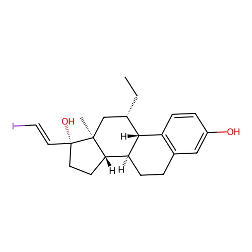 17-Iodovinyl-11-ethylestradiol structure