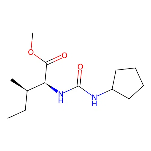 methyl (2S,3R)-2-(cyclopentylcarbamoylamino)-3-methylpentanoate structure