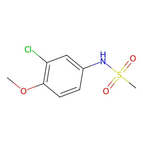 N-(3-chloro-4-methoxyphenyl)methanesulfonamide structure