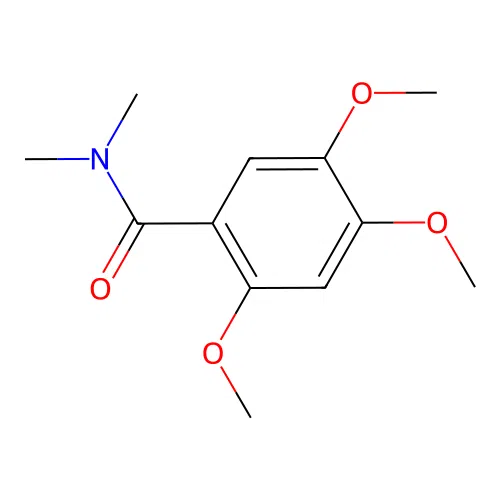 2,4,5-trimethoxy-N,N-dimethylbenzamide structure