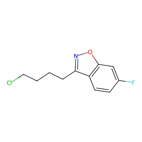 3-(4-Chlorobutyl)-6-fluoro-1,2-benzisoxazole structure
