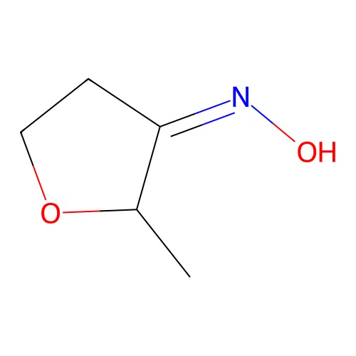 N-(2-methyloxolan-3-ylidene)hydroxylamine structure