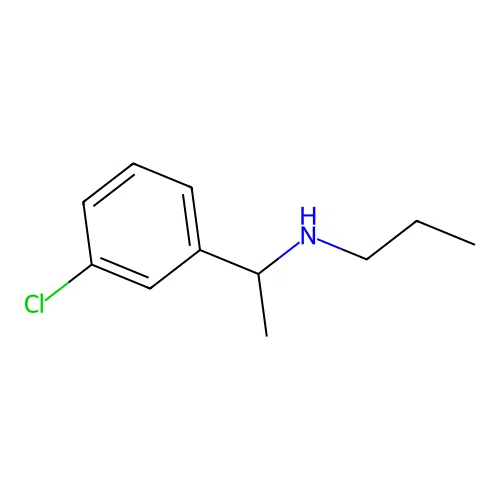 [1-(3-Chlorophenyl)ethyl](propyl)amine structure