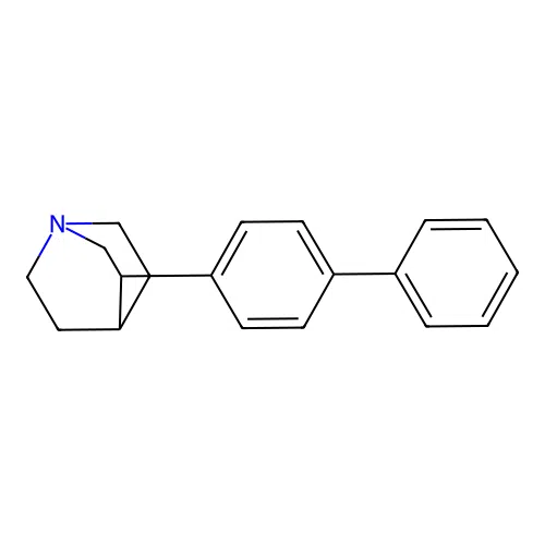 3-(4-Phenylphenyl)-1-azabicyclo[2.2.2]octane structure