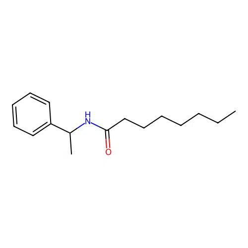 N-(phenylethyl)octanamide structure