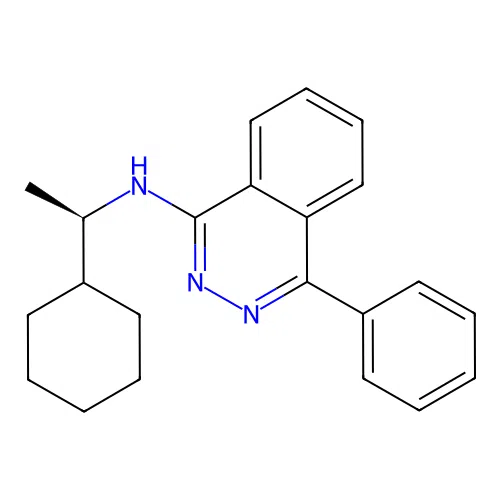 N-((1R)-1-Cyclohexylethyl)-4-phenyl-1-phthalazinamine structure