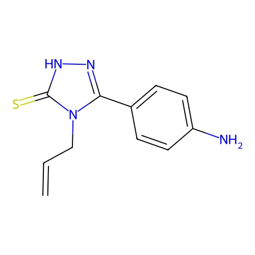 5-(4-aminophenyl)-4-(prop-2-en-1-yl)-4H-1,2,4-triazole-3-thiol structure