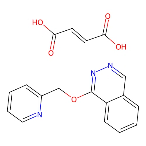 Phthalazine, 1-(2-pyridinylmethoxy)-, (Z)-2-butenedioate (1:1) structure