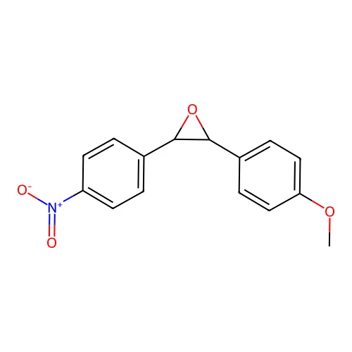 Oxirane, 2-(4-methoxyphenyl)-3-(4-nitrophenyl)-, (2R,3R)-rel- structure