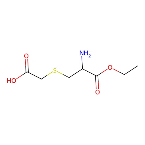 2-[(2-Amino-3-ethoxy-3-oxopropyl)sulfanyl]acetic acid structure
