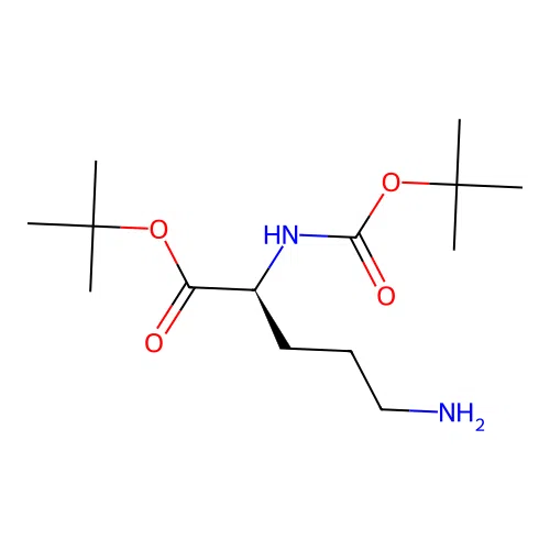 (S)-tert-Butyl 5-amino-2-((tert-butoxycarbonyl)amino)pentanoate structure