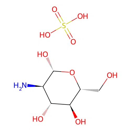 Sulfuric acid--2-amino-2-deoxyhexopyranose (1/1) structure