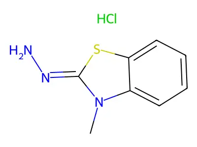 2-Hydrazono-3-methyl-2,3-dihydrobenzo[d]thiazole hydrochloride hydrate structure