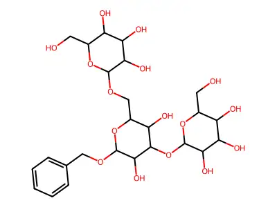 2-[[3,5-dihydroxy-6-phenylmethoxy-4-[3,4,5-trihydroxy-6-(hydroxymethyl)oxan-2-yl]oxyoxan-2-yl]methoxy]-6-(hydroxymethyl)oxane-3,4,5-triol structure