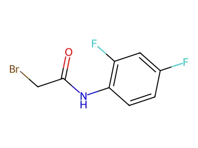 2-bromo-N-(2,4-difluorophenyl)acetamide structure