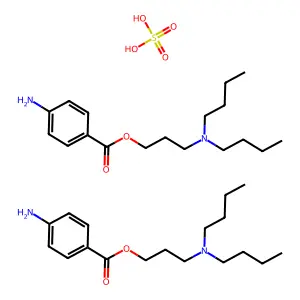Butacaine Sulfate structure