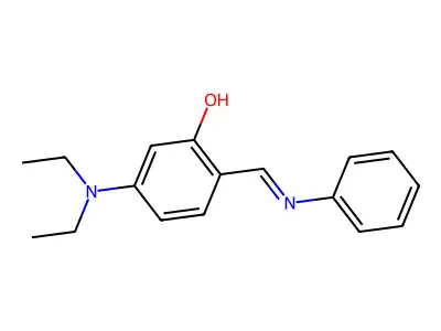 5-(Diethylamino)-2-[(phenylimino)methyl]phenol structure