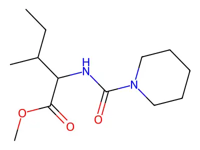 (2S,3R)-methyl 3-methyl-2-(piperidine-1-carboxamido)pentanoate structure