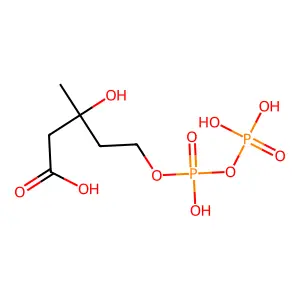 (RS)-5-diphosphomevalonate structure
