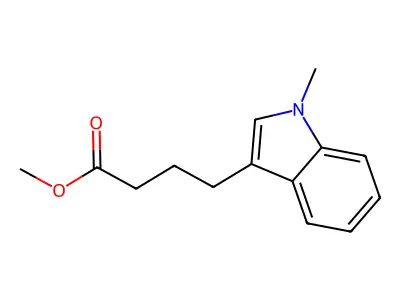 methyl 4-(1-methyl-1H-indol-3-yl)butanoate structure