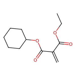 1-O-cyclohexyl 3-O-ethyl 2-methylidenepropanedioate structure