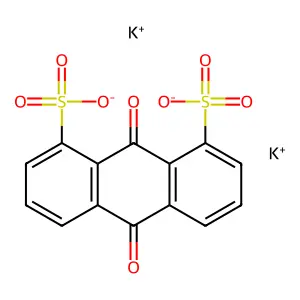 9,10-anthraquinone-1,8-disulfonate dipotassium salt structure