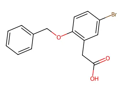 2-[2-(Benzyloxy)-5-bromophenyl]acetic acid structure