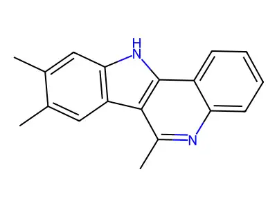 6,8,9-trimethyl-11H-indolo[3,2-c]quinoline structure