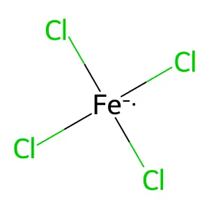 Tetrachloroferrate III structure