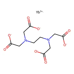 Ytterbate(1-), ((ethylenedinitrilo)tetraacetato)- structure