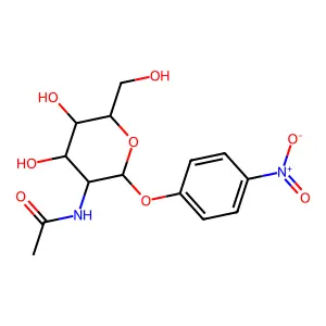 p-Nitrophenyl-N-acetyl-beta-D-galactosaminide structure